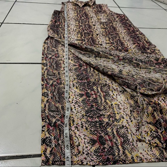 Last call!!! Crave Fame Snake Buttoned Long Shirt Dress/ Beach coverup - Picture 13 of 16